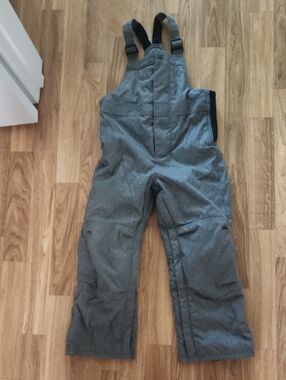 Gap Boys Gray Insulated Snow Bib Overalls